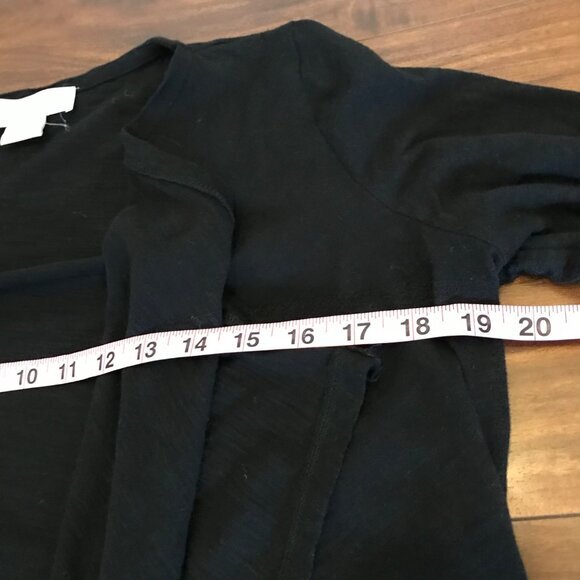 Michael Michael Kors Women's Black Lightweight Waterfall Cardigan Size Petite M - Picture 8 of 10